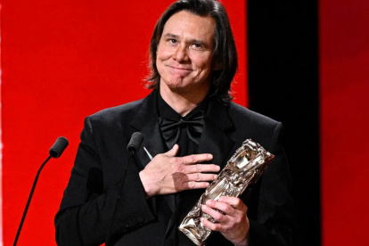 Jim Carrey durante la ceremonia de los Premios César 2026