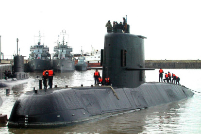 Foto sin fecha ni ubicación publicada por Noticias Argentinas del submarino ARA San Juan, cuyos restos fueron encontrados el 16 de noviembre de 2018, tras un año de desaparición.