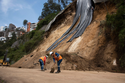 La Epmmop estima que el cierre de la vía a Nayón se prolongue durante toda la primera semana de marzo.