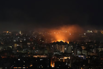 La Fuerza Aérea de Israel ejecutó una nueva serie de ataques en Dahiyeh y otras zonas de Beirut.