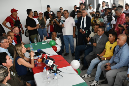 Andrea González Nader fue candidata a la Presidencia de Ecuador de la mano con el Partido Sociedad Patriótica, en los comicios generales de 2025.