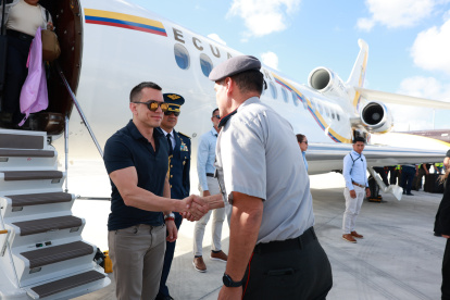 El presidente Daniel Noboa arribó a Estados Unidos.