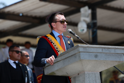 El presidente ecuatoriano Daniel Noboa Azín.