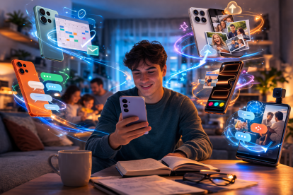 Los smartphones incorporan sistemas que organizan tareas, editan contenido y sugieren acciones automáticamente.