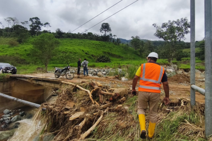 El sistema de captación de agua de consumo humano se vio afectado por la intensa lluvia. (cortesía)