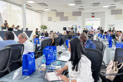Samborondón. La Asamblea Nacional sesionó en la Universidad Ecotec, el miércoles 10 de marzo; los legisladores rechazan el accionar del titular del organismo.