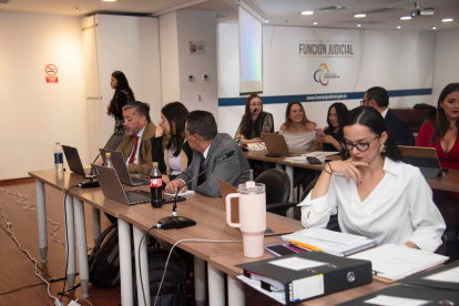 El segundo día de audiencia por el caso Triple A se desarrolla en Quito.