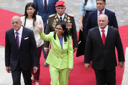 Delcy Rodríguez asumió la Presidencia en Venezuela tras la captura de Nicolás Maduro.