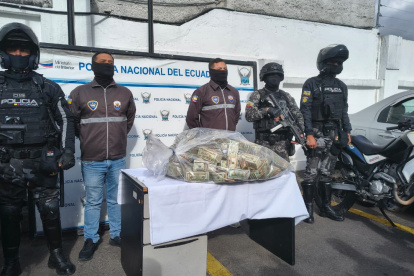 Un millón de dólares estaba en la caja fuerte del edificio de Quito.