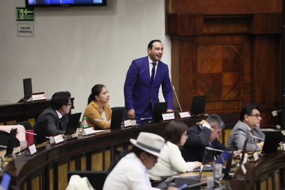 Juan Andrés González es el jefe de la bancada de la Revolución Ciudadana en la Asamblea.