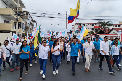 El movimiento Revolución Ciudadana se movilizará en todo Ecuador.