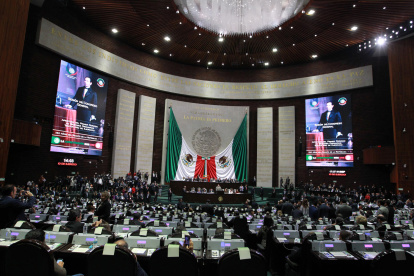 Vista general de La Cámara de Diputados, en Ciudad de México (México)