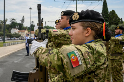 Ejercicio militar en Lisboa