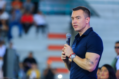 Noboa señaló que la criminalidad ha migrado del narcotráfico hacia la minería ilegal, que se ha convertido en un negocio más rentable.