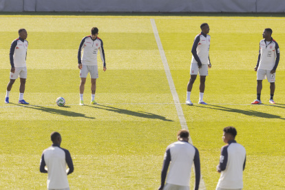 La selección de Ecuador entrena en Madrid.