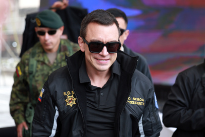 El presidente Daniel Noboa llegó al poder en noviembre de 2023.