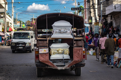 Fotografía de  la zona de Cité Soleil, en Puerto Príncipe.