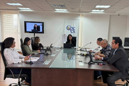 Comisión Técnica del CPCCS durante el proceso de revisión y aprobación de la terna para la Judicatura.