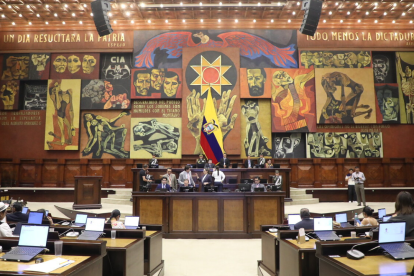 Referencial. Pleno de la Asamblea Nacional del Ecuador durante el debate sobre el proyecto de regulación del cannabis.
