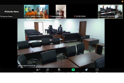 El alcalde de Guayaquil, Aquiles Álvarez, asiste a la audiencia de apelación de su prisión preventiva en el caso Goleada.