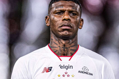 El defensor ecuatoriano Robert Arboleda durante un encuentro oficial con el São Paulo FC