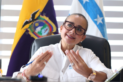 Marcela Aguiñaga anunció que renunciará a su cargo el próximo 14 de mayo y que no buscará la reelección en los comicios seccionales.