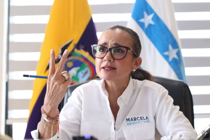 Marcela Aguiñaga anuncia este 6 de abril del 2026 su renuncia a la prefectura del Guayas.