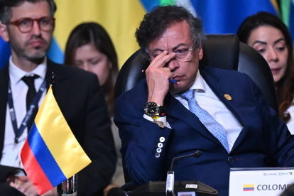 El presidente Gustavo Petro, en convención de la CELAC.