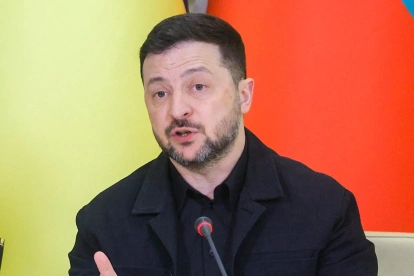 El presidente de Ucrania, Volodímir Zelenski.