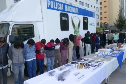 La Policía Nacional del Ecuador ejecutó el operativo Apolo 16 los días 9 y 10 de abril de 2026 en el norte de Quito