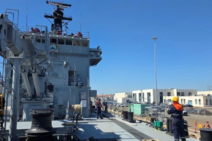 BAE Jambelí se encuentra hoy en San Diego antes de llegar a Ecuador para reforzar la seguridad marítima.