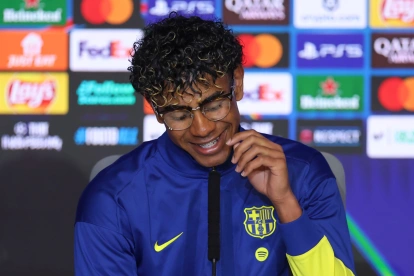 Lamine Yamal, delantero español del Barcelona.