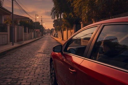 Ilustración. Las personas durmieron dentro de los vehículos.