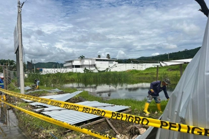 Foto tomada en el punto denunciado como 'ojo de agua' por los moradores