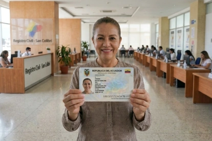 Referencial. El Registro Civil presentó la nueva cédula ecuatoriana, que incorpora hologramas y elementos de seguridad reforzados.