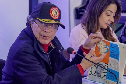 El presidente de Colombia, Gustavo Petro, tuvo una reunión de gabinete en Ipiales, ciudad fronteriza con Ecuador.