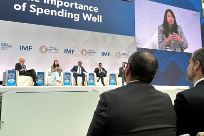 La ministra de Economía, Sariha Moya, explicó la clave de la política fiscal de Ecuador.