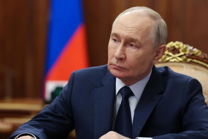 El presidente ruso Vladimir Putin en el Kremlin de Moscú, Rusia, el 14 de abril de 2026.