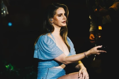 Lana del Rey durante su presentación para el Festival Coachella, en el 2024.