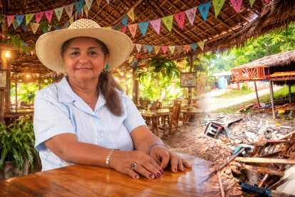 Gloria Chávez, ejemplo de resiliencia, reconstruyó su vida tras el 16A y hoy lidera el reconocido restaurante Valentina Colibrí en Jama
