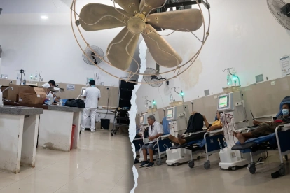 Imagen para graficar historia sobre diálisis en el Hospital Teodoro Maldonado Carbo, en el sur de Guayaquil.