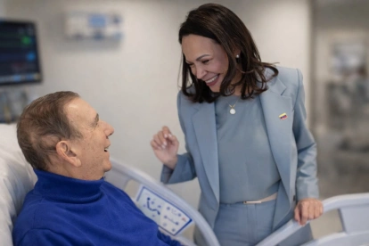 María Corina Machado visita a Edmundo González durante su hospitalización en Madrid, en medio de su agenda política en Europa.