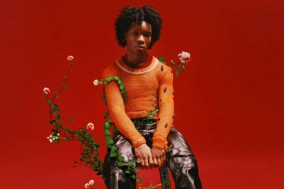 D4vd para la promoción de su EP de 2023, 'Petals to Thorns'.