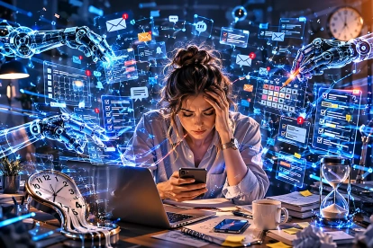 El tiempo no alcanza: en la era de la inteligencia artificial, la productividad crece, pero los límites humanos siguen intactos.