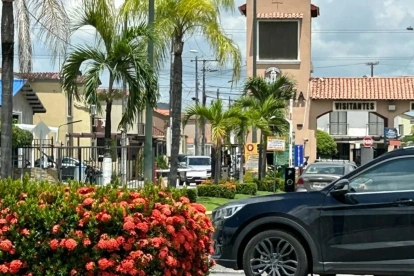 Vista de la urbanización en La Aurora, en el cantón Daule, donde ocurrió el ataque que dejó tres fallecidos.