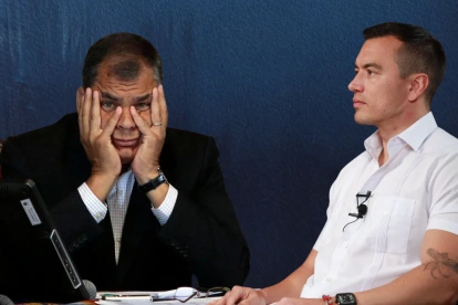 Rafael Correa y Daniel Noboa.