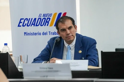 El ministro de Trabajo de Ecuador, Harold Burbano.