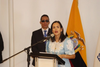 Inés Manzano saldrá del ministerio de Ambiente y Energía. La foto es cuando presentó el informe de su gestión en 2025.