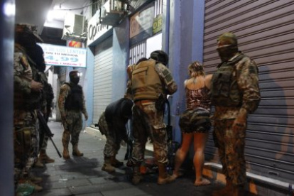 Los controles que hicieron los militares en toque de queda anterior.