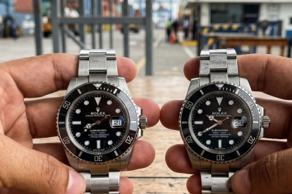 ILUSTRACIÓN DE IA. 4.700 relojes falsos estaban dentro de un contenedor de origen chino.